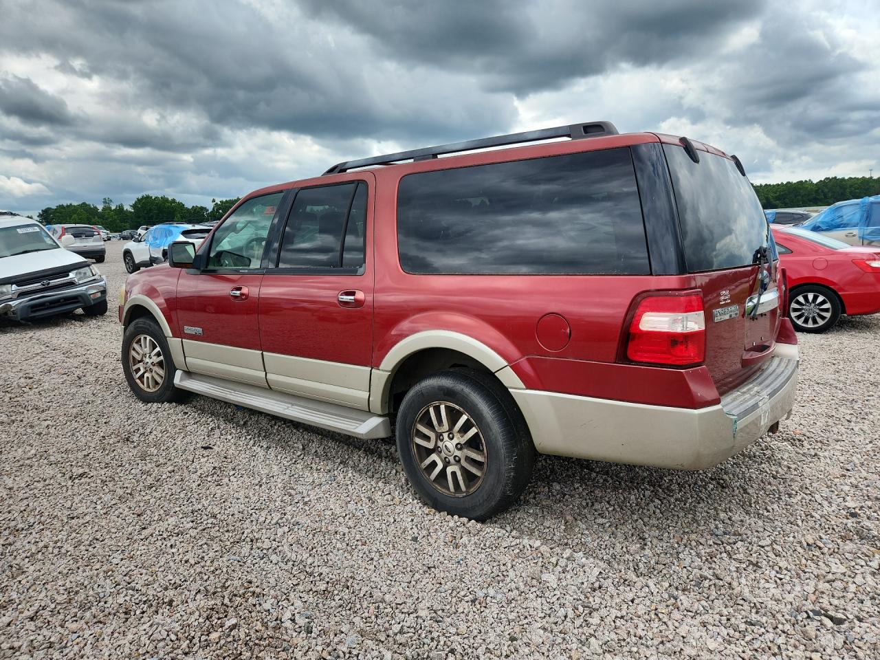 2008 Ford Expedition El Eddie Bauer Burgundy vin: 1FMFK17508LA68929