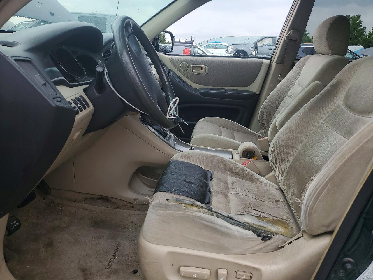 2002 Toyota Highlander Limited Green vin: JTEGF21A920033027