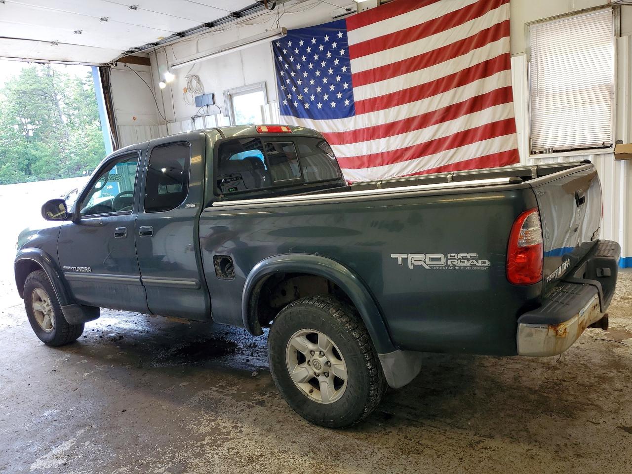 2005 Toyota Tundra Access Cab Sr5 Green vin: 5TBBT44125S466228