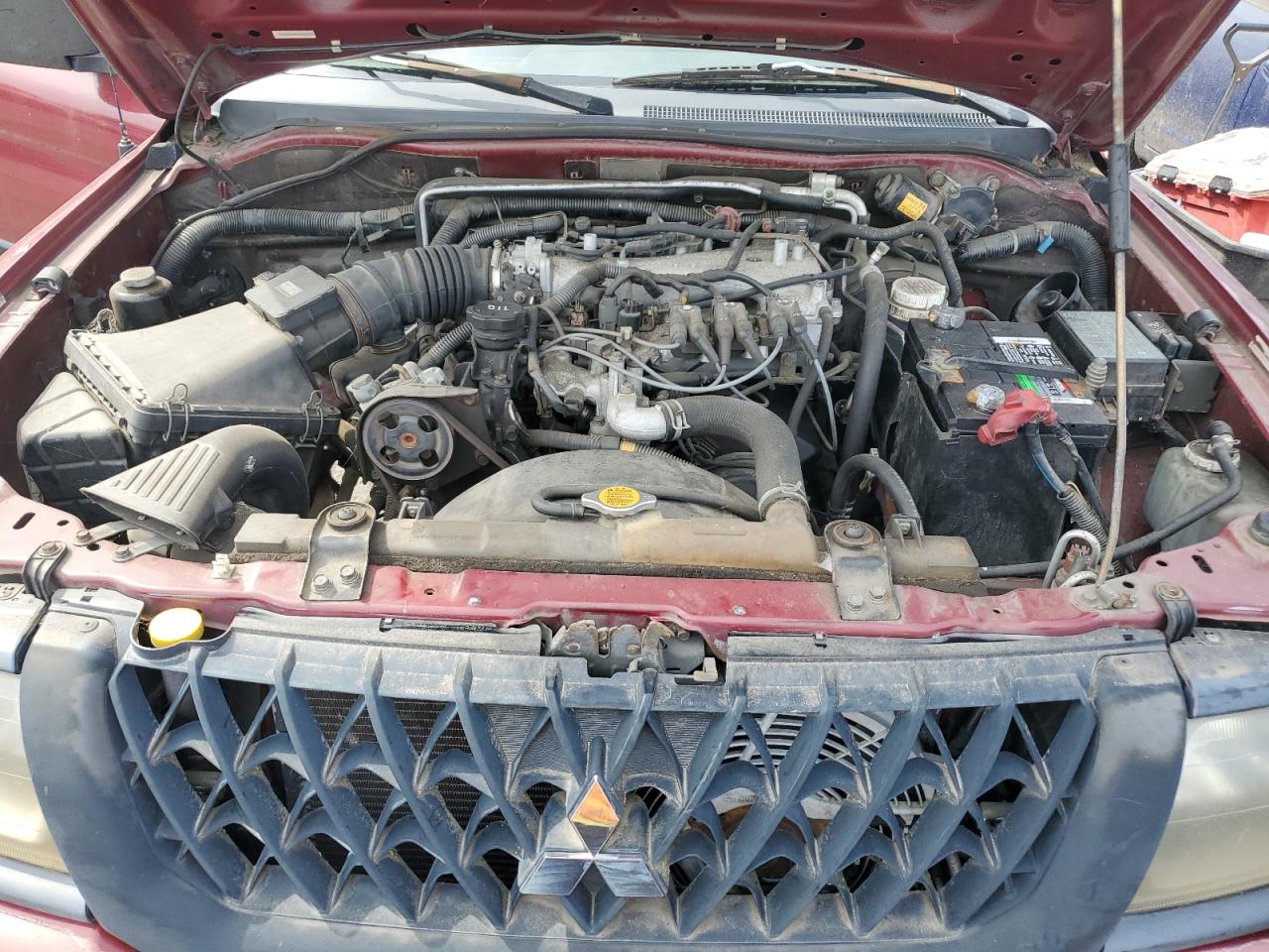 2002 Mitsubishi Montero Sport Es Burgundy vin: JA4LS21H52J042453