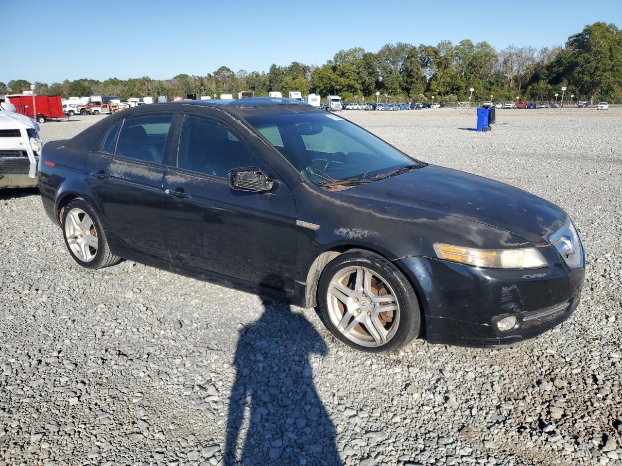 2007 Acura Tl Черный vin: 19UUA662X7A007070
