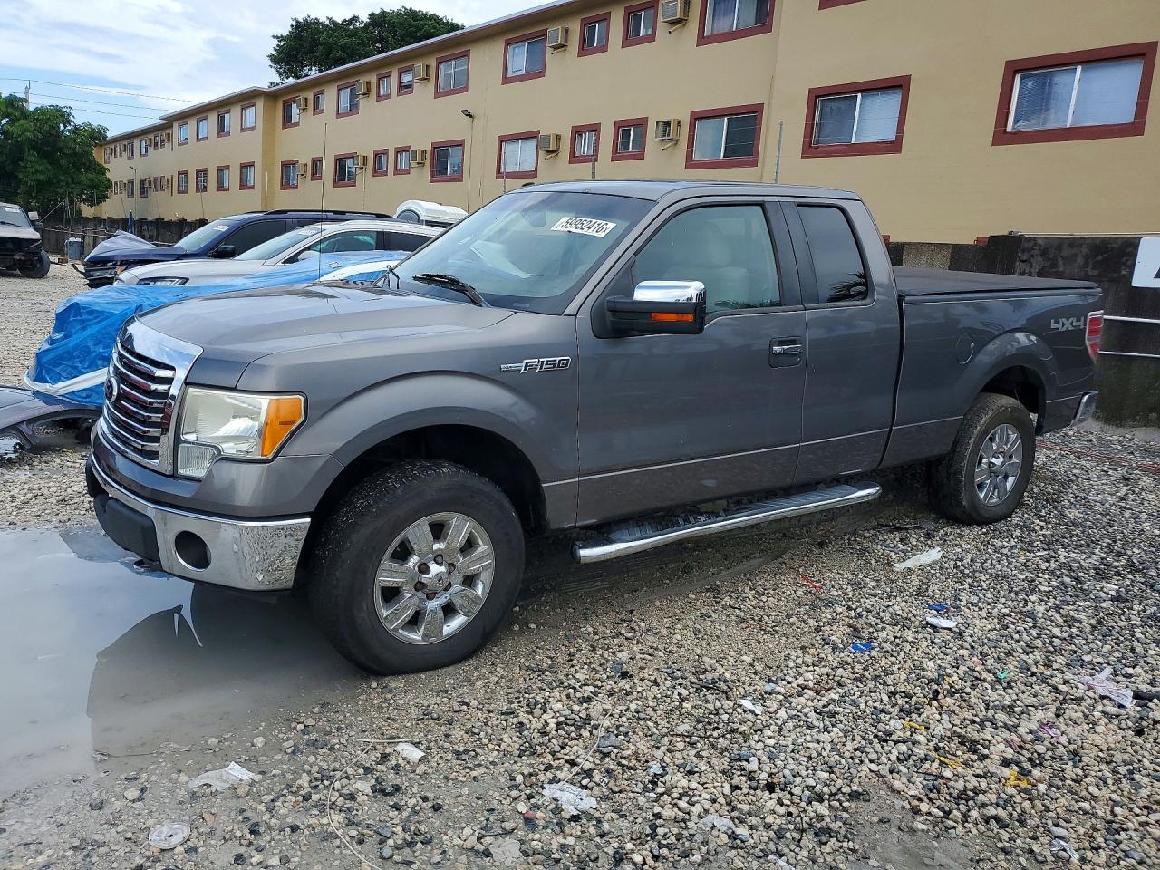 2010 Ford F150 Super Cab Gray vin: 1FTFX1EV7AFD30989