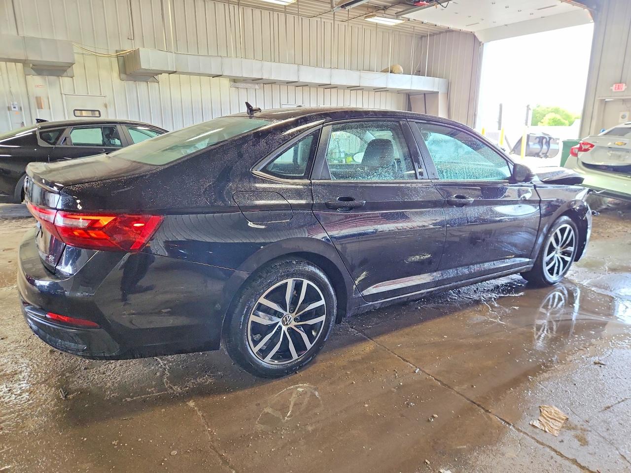 2025 Volkswagen Jetta Se Black vin: 3VW7X7BU1SM084765