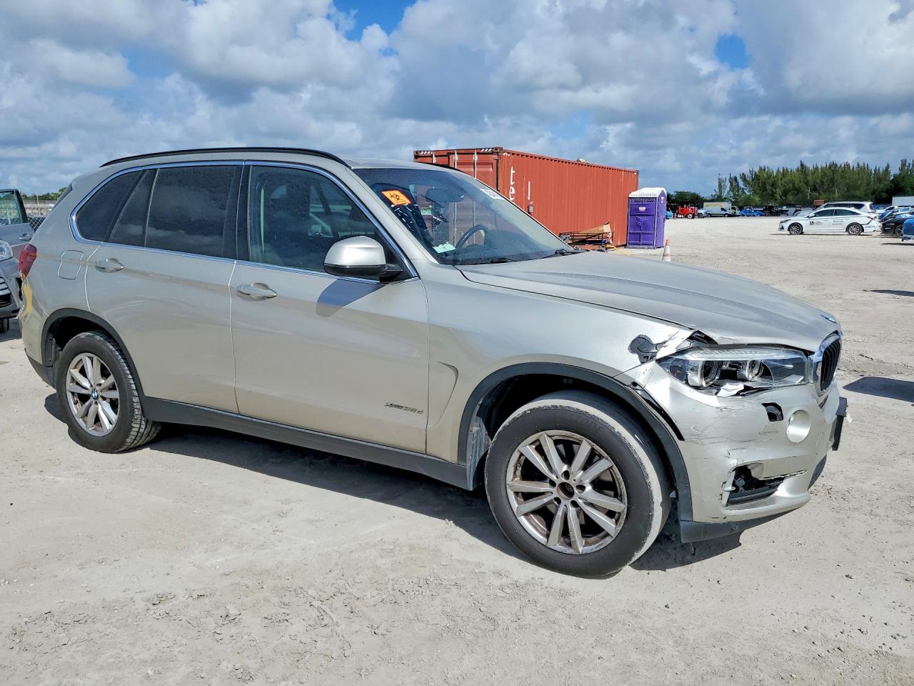 2014 Bmw X5 Xdrive35d Серый vin: 5UXKS4C5XE0J93958