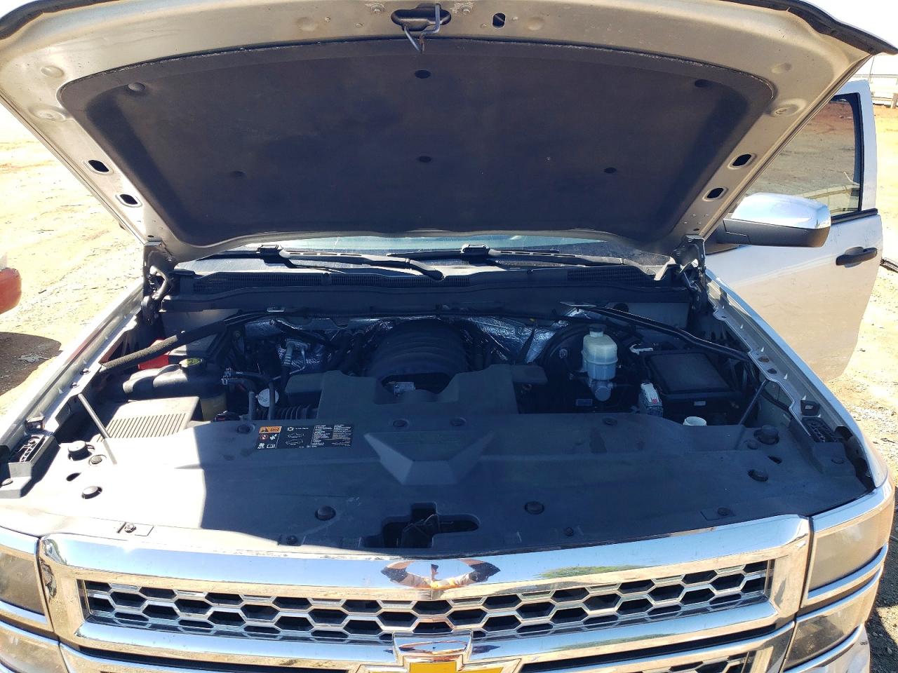 2014 Chevrolet Silverado K1500 Lt Silver vin: 3GCUKREC3EG540593