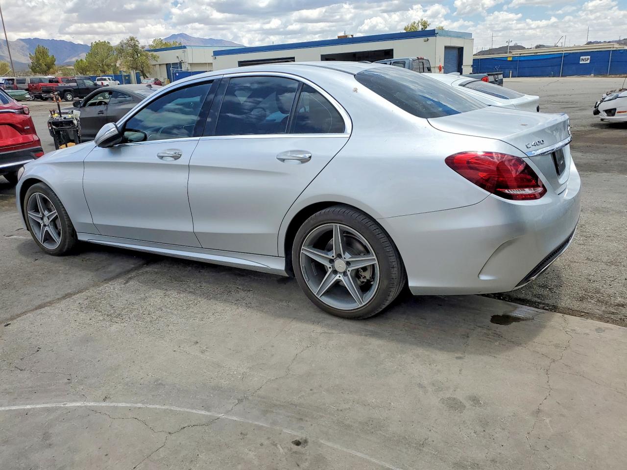 2015 Mercedes-benz C 400 4matic Silver vin: 55SWF6GB8FU023263