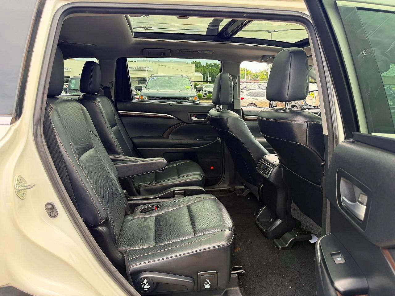2015 Toyota Highlander Limited Platinum Белый vin: 5TDYKRFH2FS110262