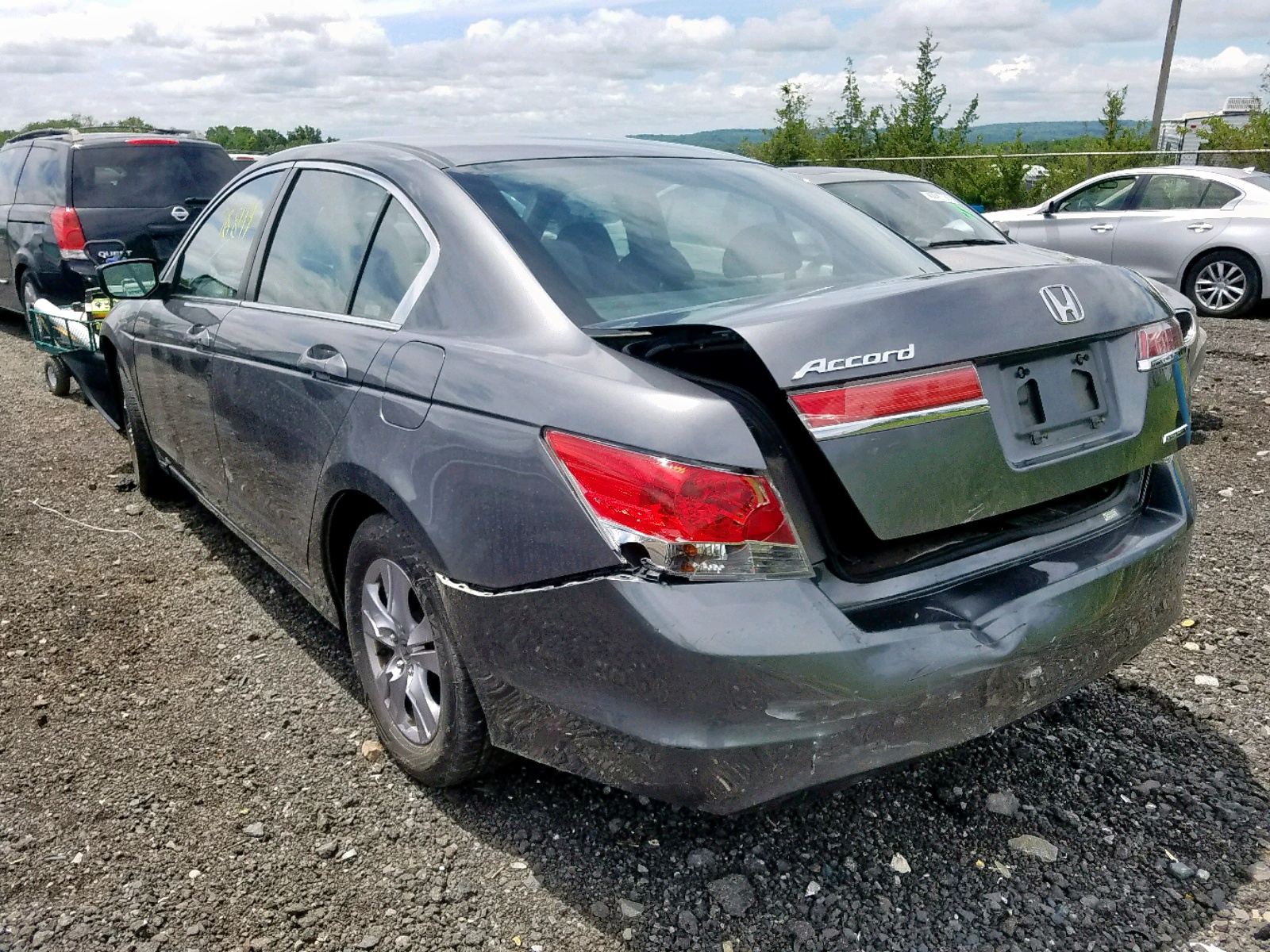 2012 Honda Accord Se Gray vin: 1HGCP2F65CA224848