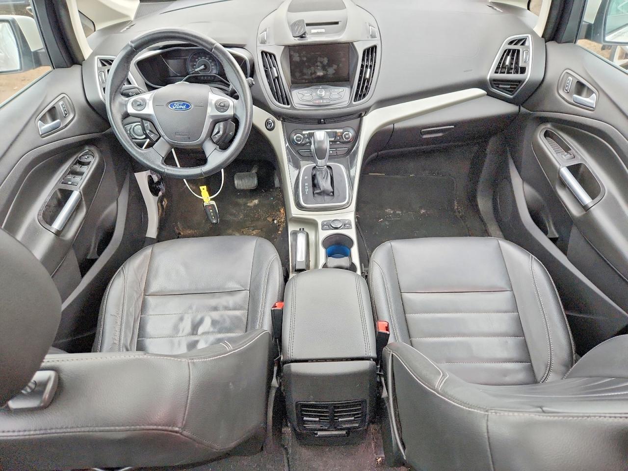 2013 Ford C-max Premium White vin: 1FADP5CU1DL556983