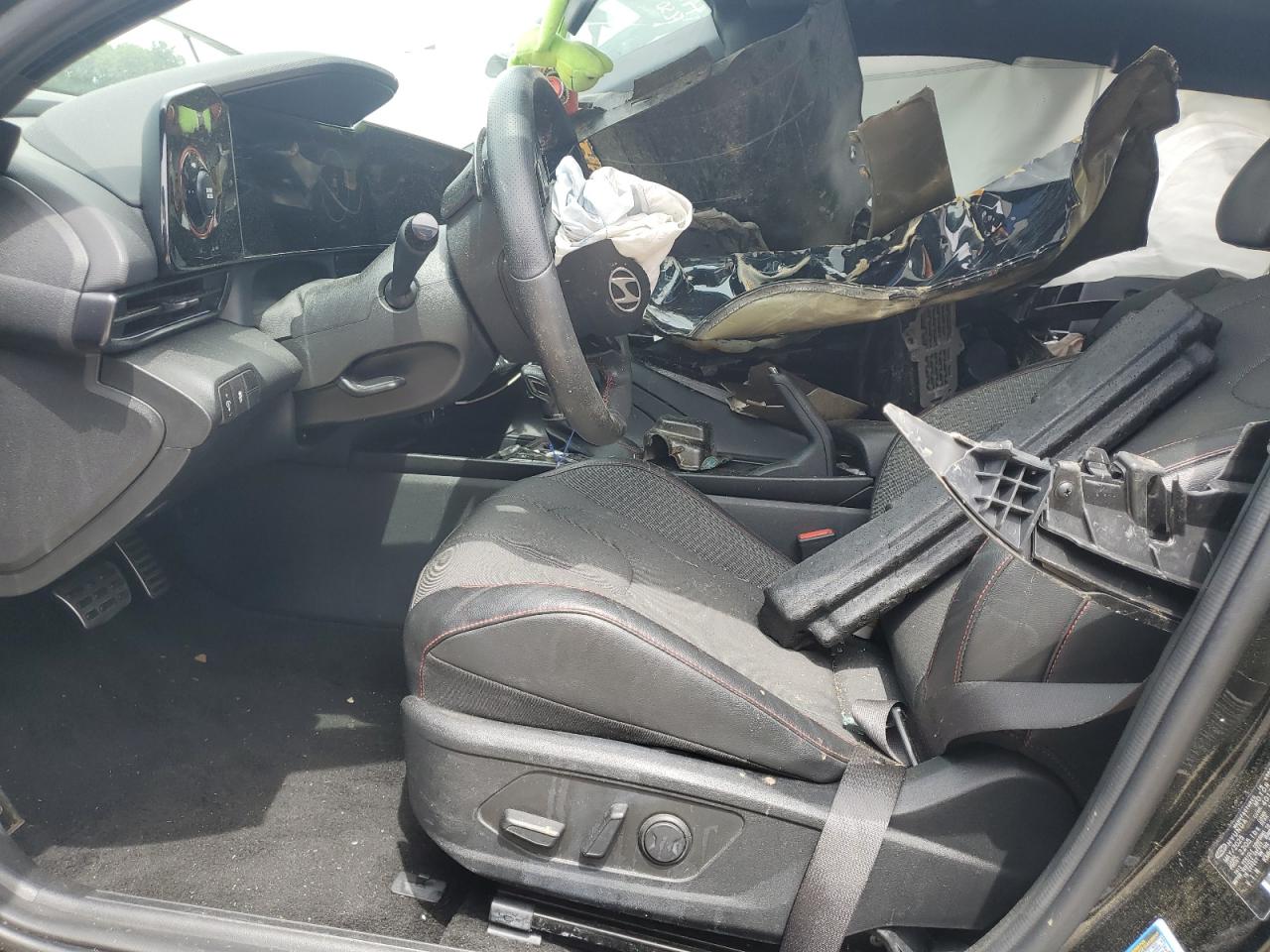 2025 Hyundai Elantra N Line Black vin: KMHLR4DF5SU032345 Damage: Airbag - Front Left, Deployed, Replacement Required