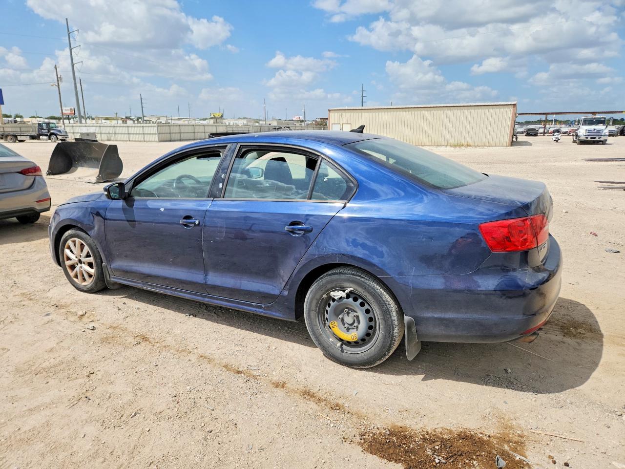 2012 Volkswagen Jetta Se Blue vin: 3VWDP7AJ6CM470349