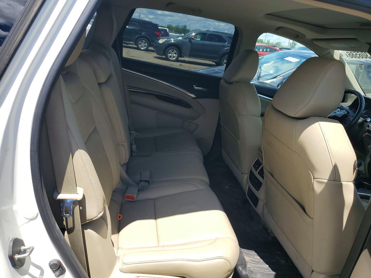 2015 Acura Mdx Technology White vin: 5FRYD4H4XFB021730