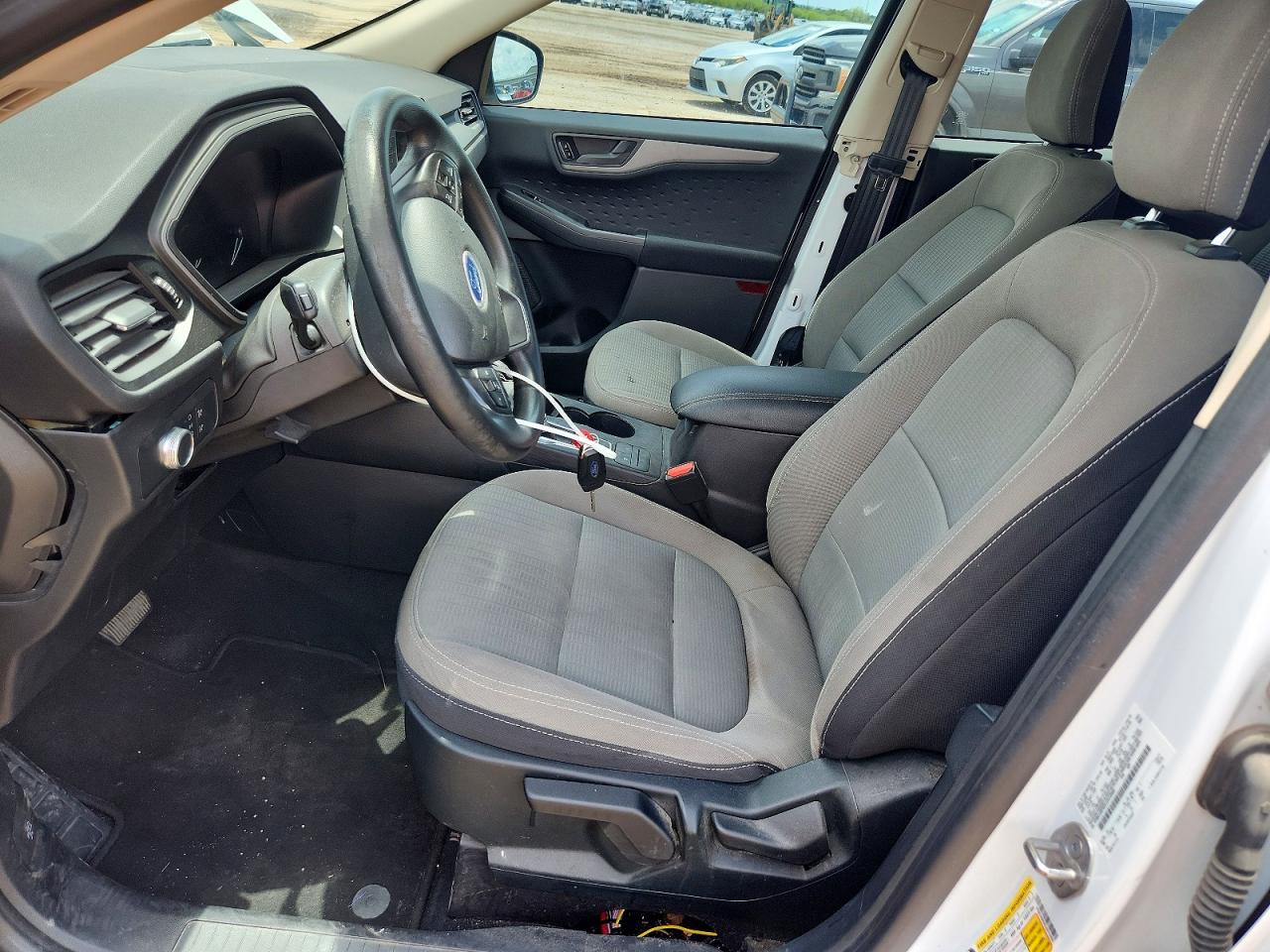 2020 Ford Escape S White vin: 1FMCU0F62LUA12060