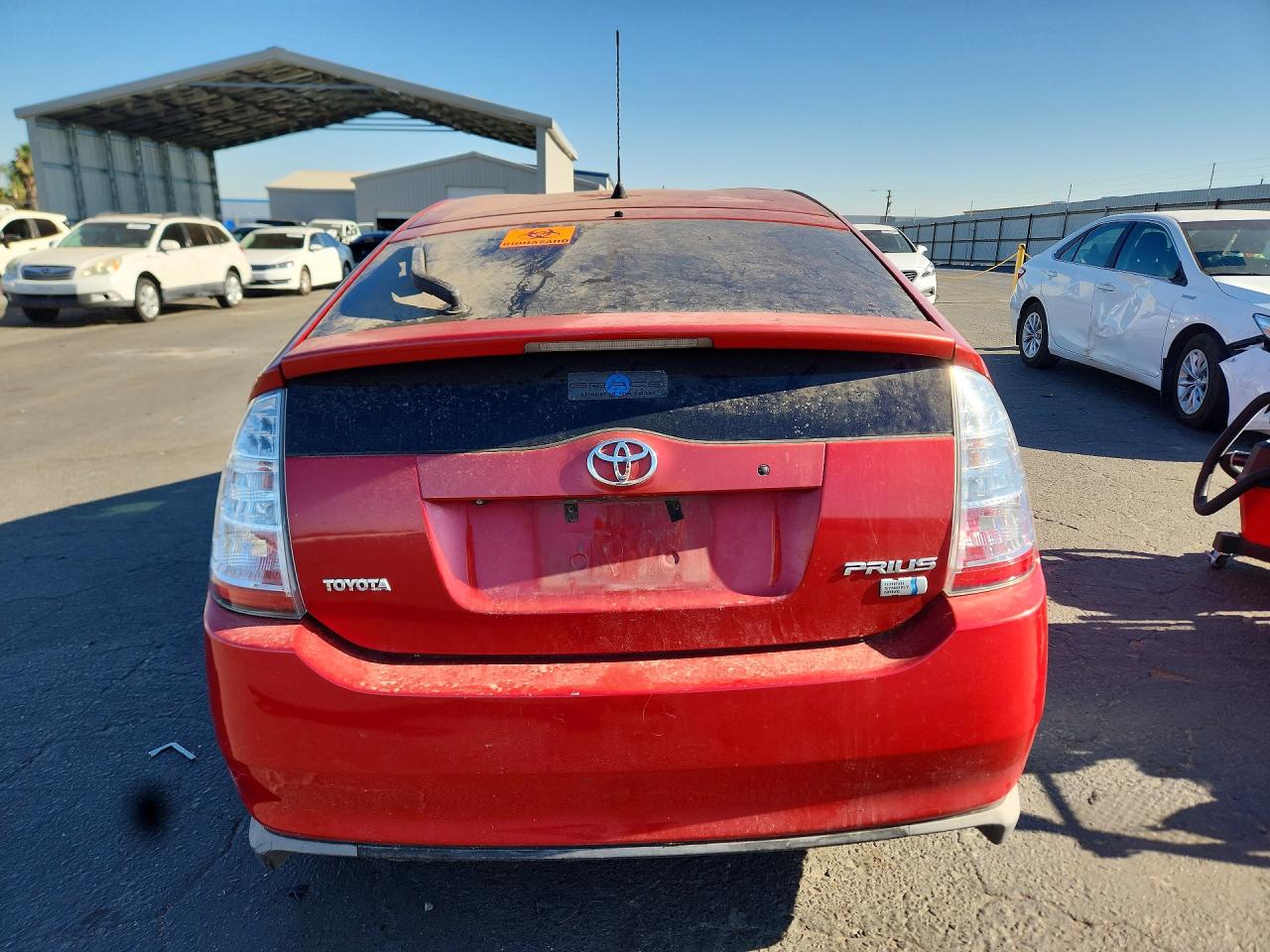2008 Toyota Prius Base Red vin: JTDKB20U487749534