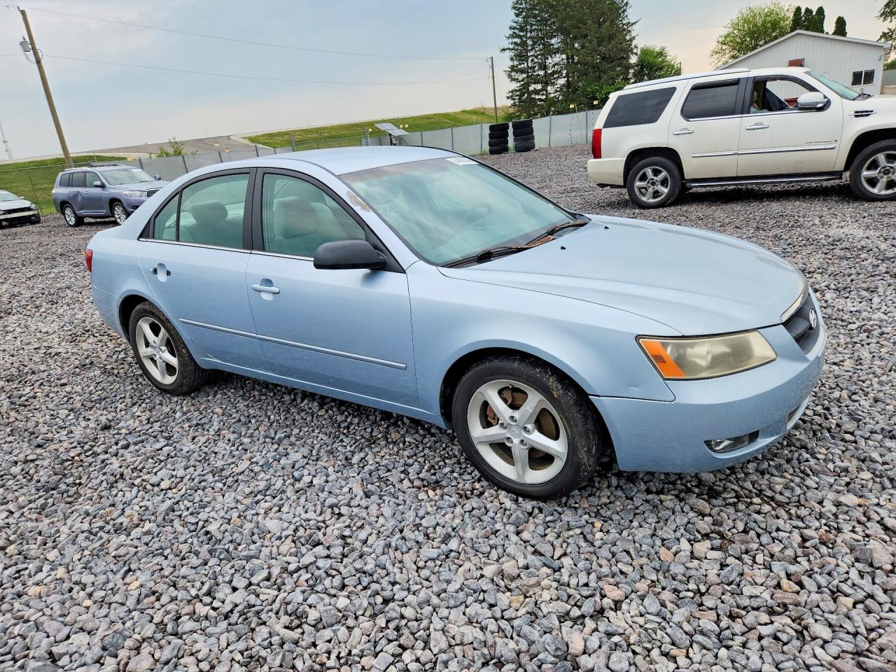 2007 Hyundai Sonata Se Blue vin: 5NPEU46F77H177784