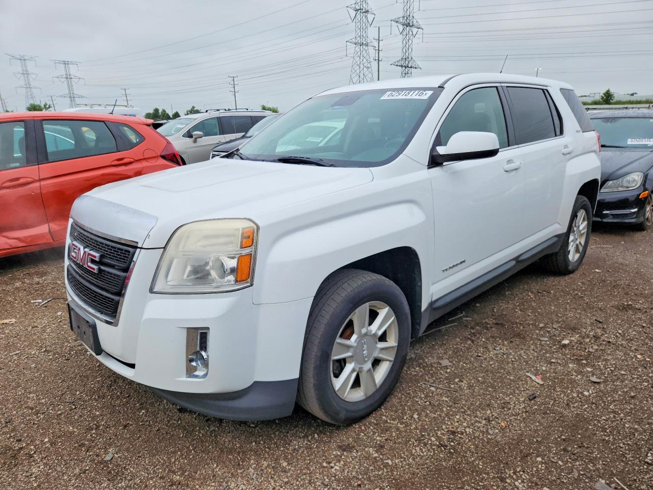 2012 Gmc Terrain Sle Белый vin: 2GKALMEK5C6386251