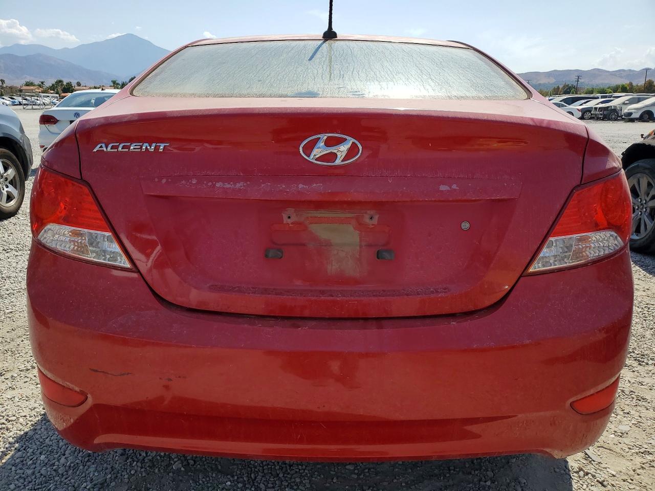 2012 Hyundai Accent Gls Red vin: KMHCU4AE3CU057109