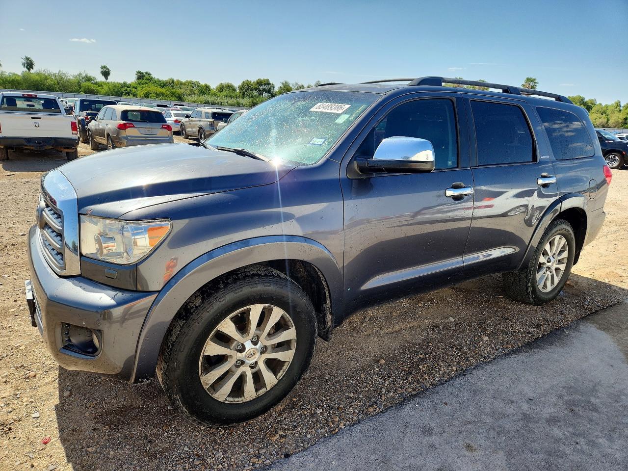 2013 Toyota Sequoia Limited Серый vin: 5TDKY5G11DS050163