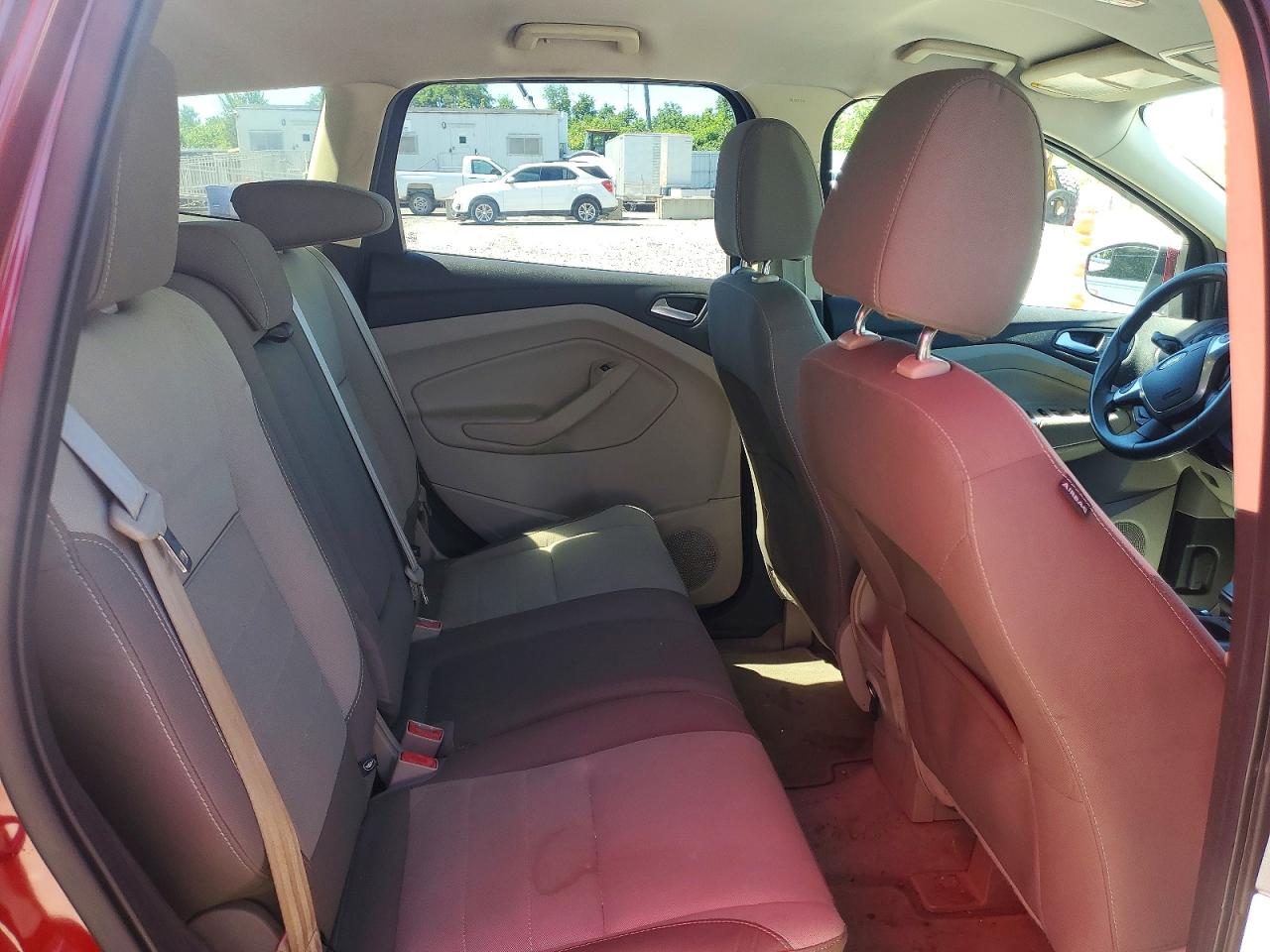 2014 Ford Escape Se Red vin: 1FMCU0GX8EUB98147