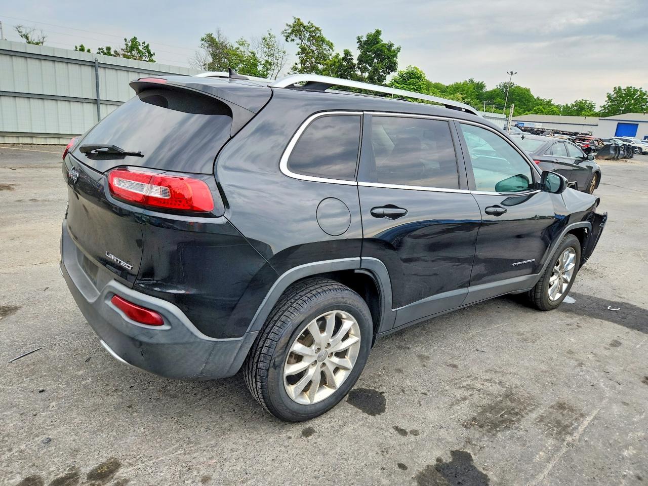 2015 Jeep Cherokee Limited Black vin: 1C4PJMDB8FW704094