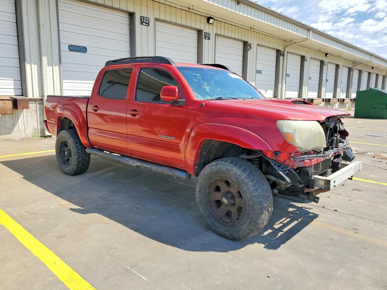2009 Toyota Tacoma Double Cab Red vin: 3TMLU42NX9M026973