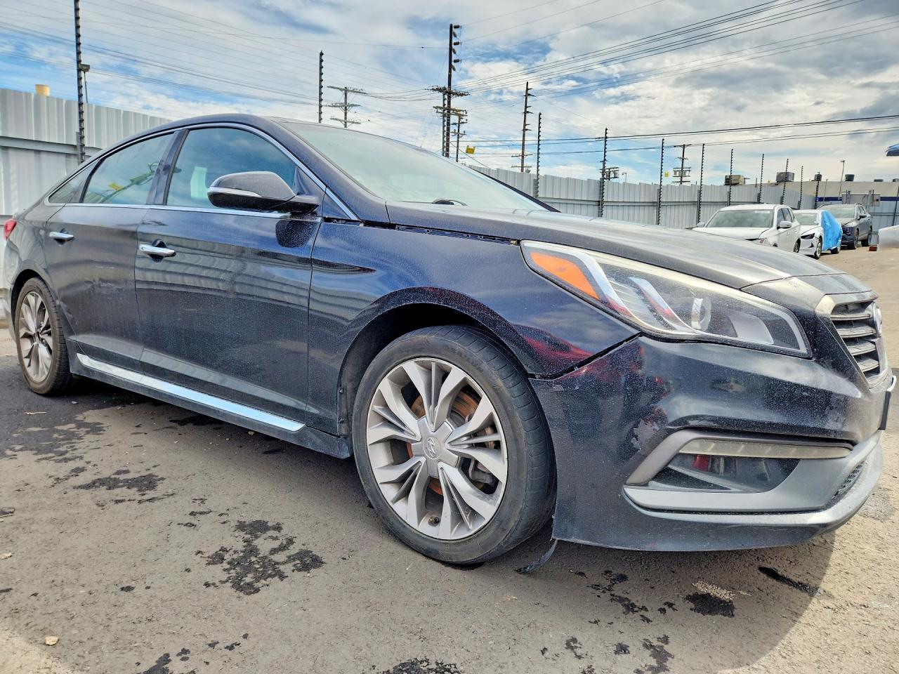 2015 Hyundai Sonata Limited 2.0t Black vin: 5NPE34AB5FH123454