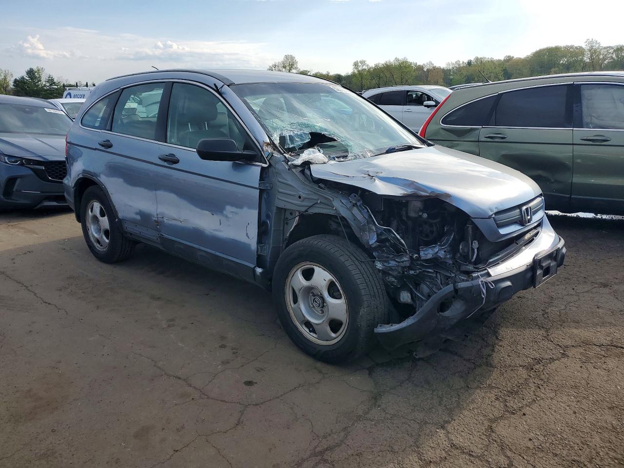 2007 Honda Cr-v Lx Синий vin: JHLRE38377C036630