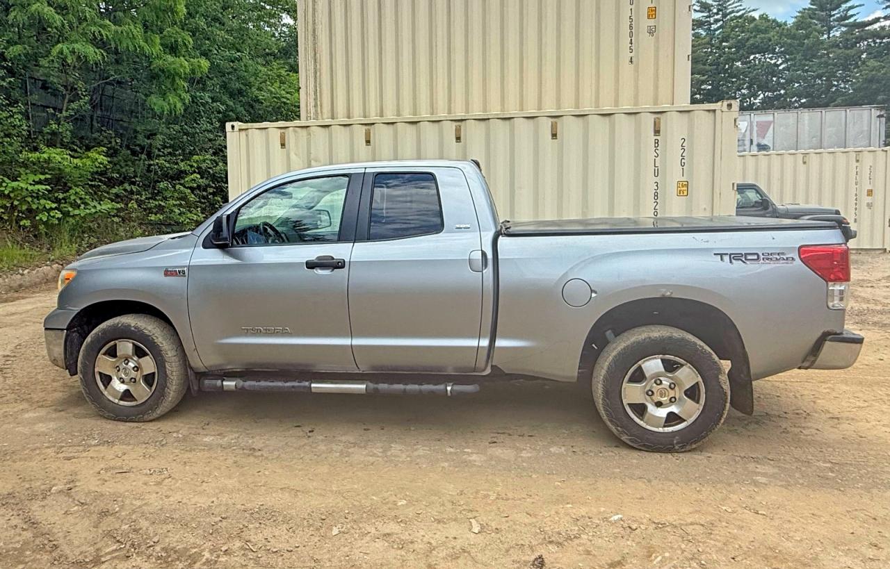 2010 Toyota Tundra Double Cab Sr5 Silver vin: 5TFUY5F12AX143337