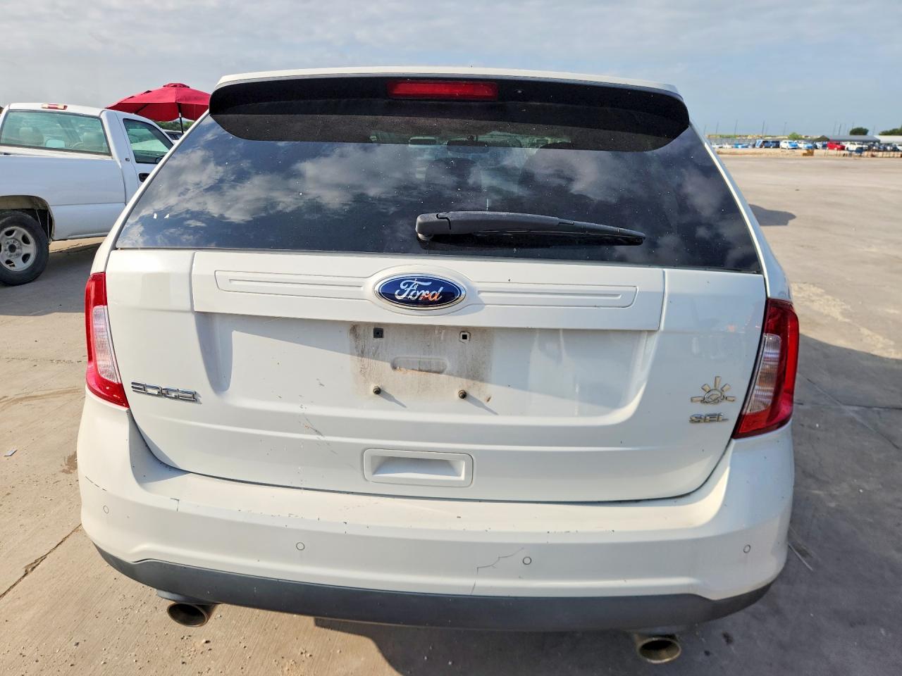 2013 Ford Edge Sel White vin: 2FMDK3JC5DBA07936