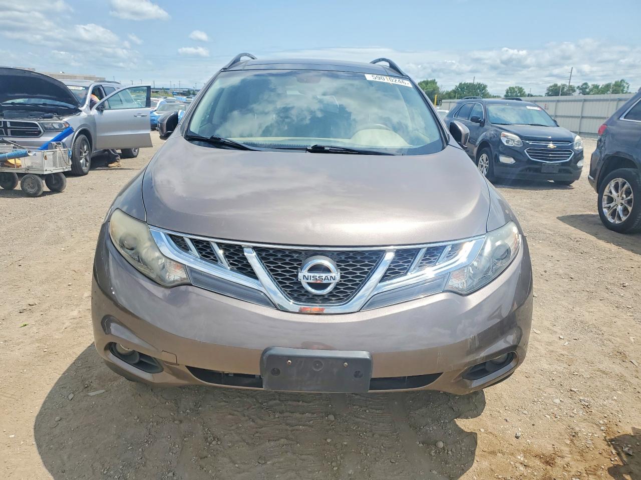 2014 Nissan Murano Sl Brown vin: JN8AZ1MW8EW505047