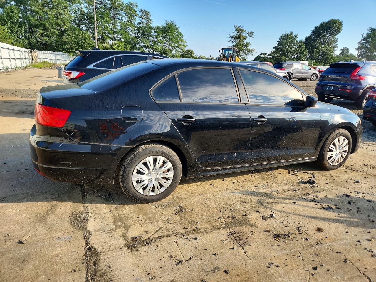 2011 Volkswagen Jetta Base Black vin: 3VW2K7AJ9BM058415