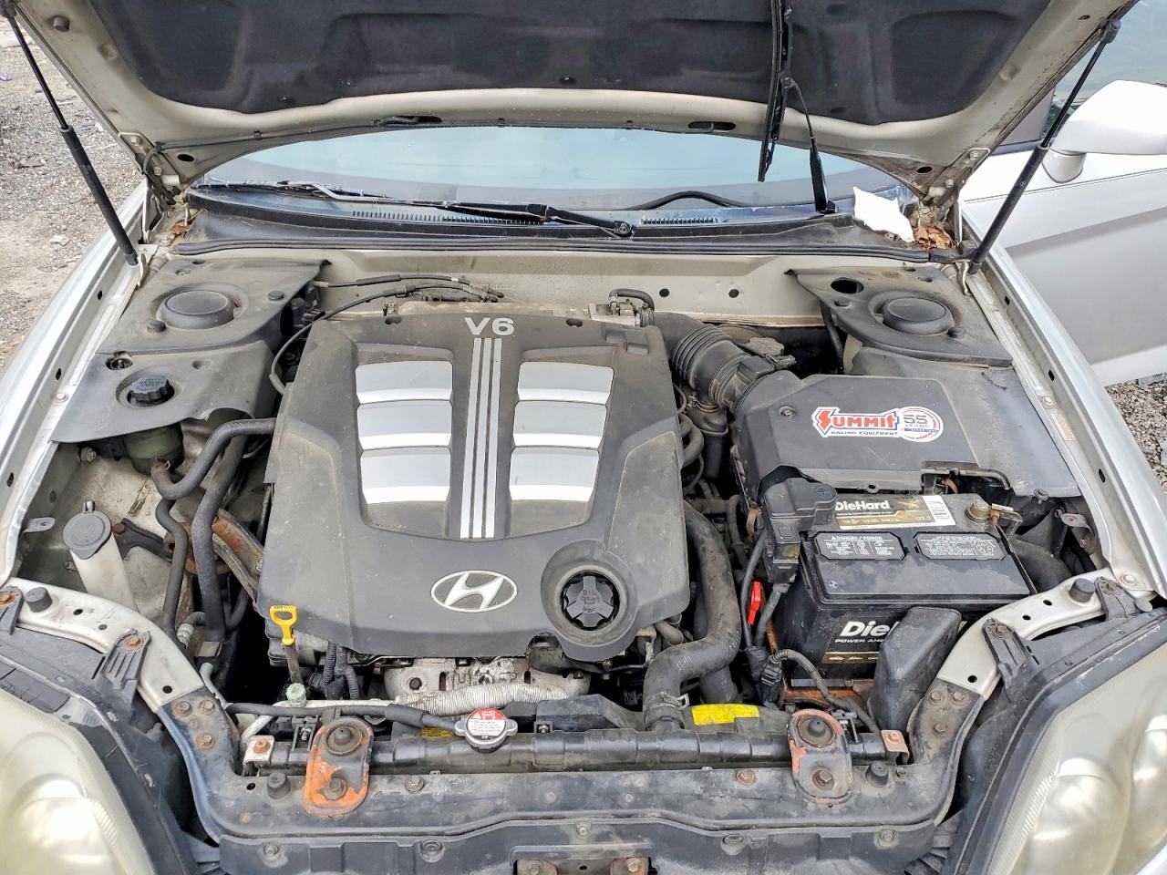 2003 Hyundai Tiburon Gt V6 Silver vin: KMHHN65F33U013208