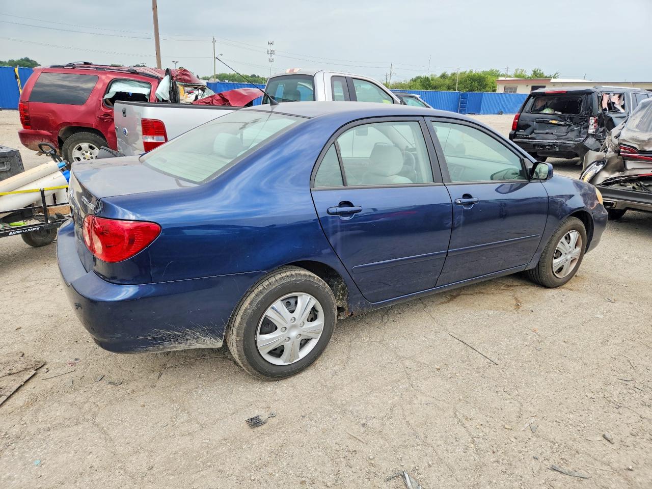 2007 Toyota Corolla Le Blue vin: 1NXBR32EX7Z903845