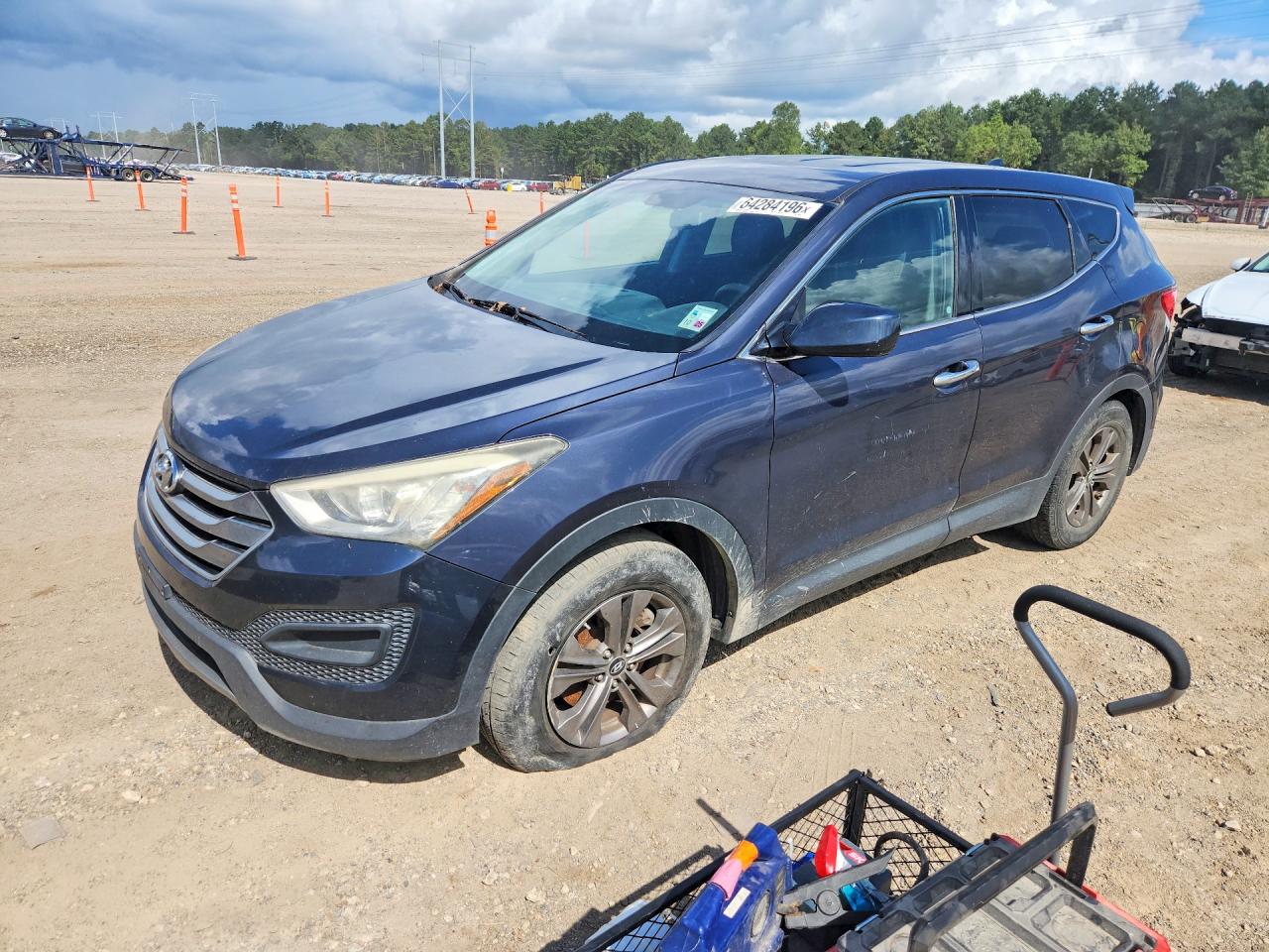 2015 Hyundai Santa Fe Sport 2.4l Blue vin: 5XYZT3LB3FG236884