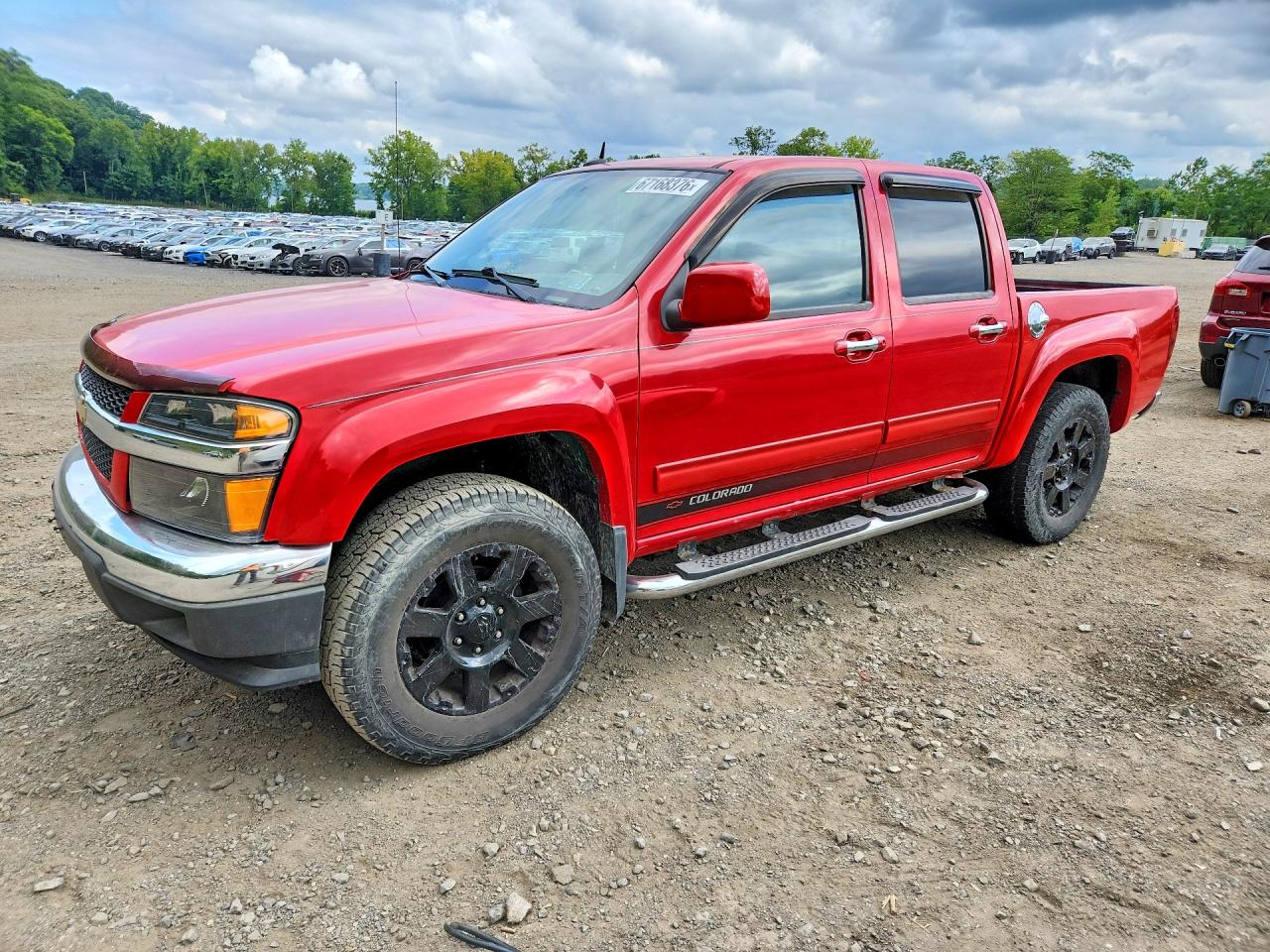2012 Chevrolet Colorado Lt Red vin: 1GCHTDFE5C8148350