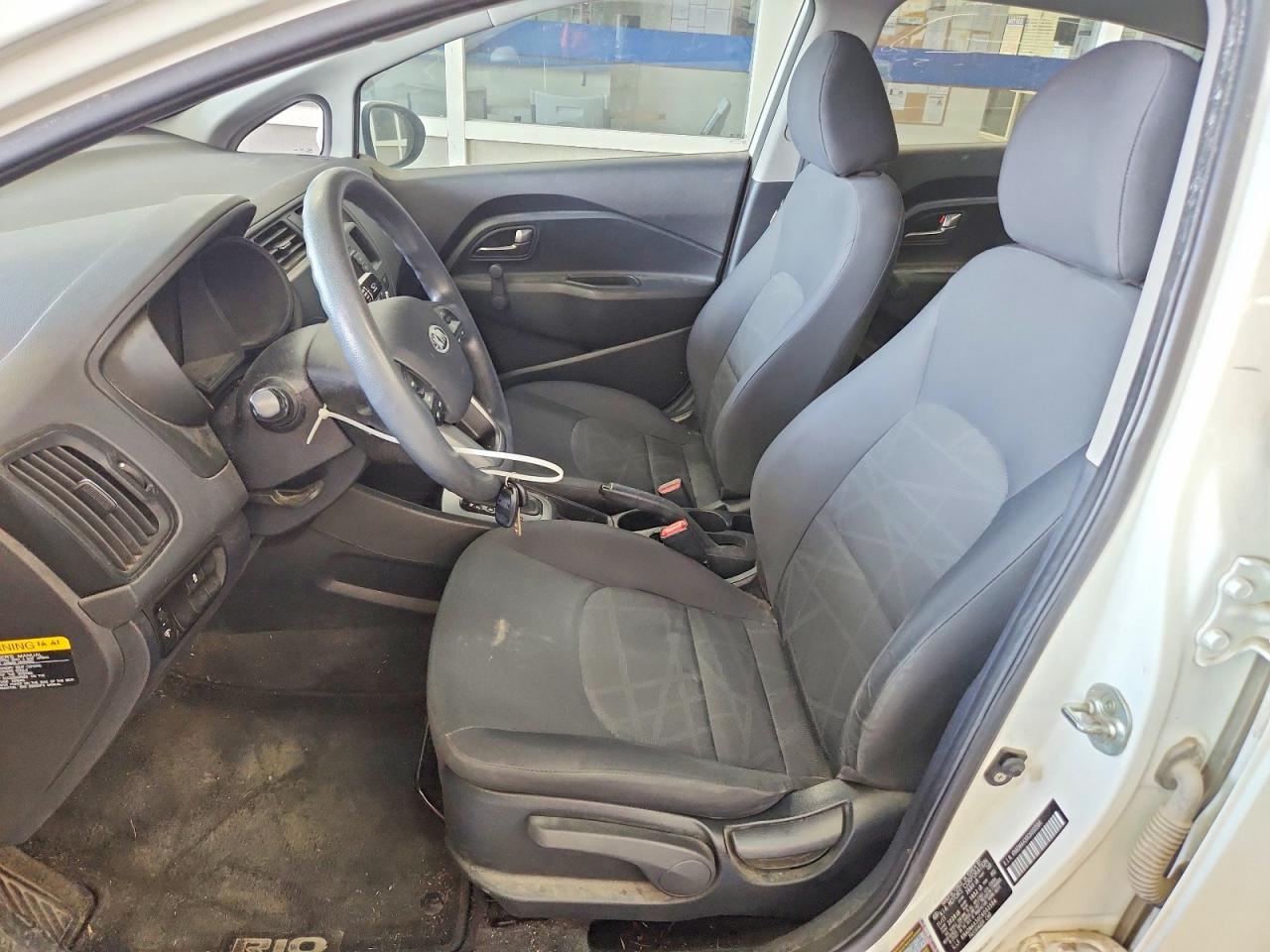 2012 Kia Rio Lx White vin: KNADM4A30C6033584