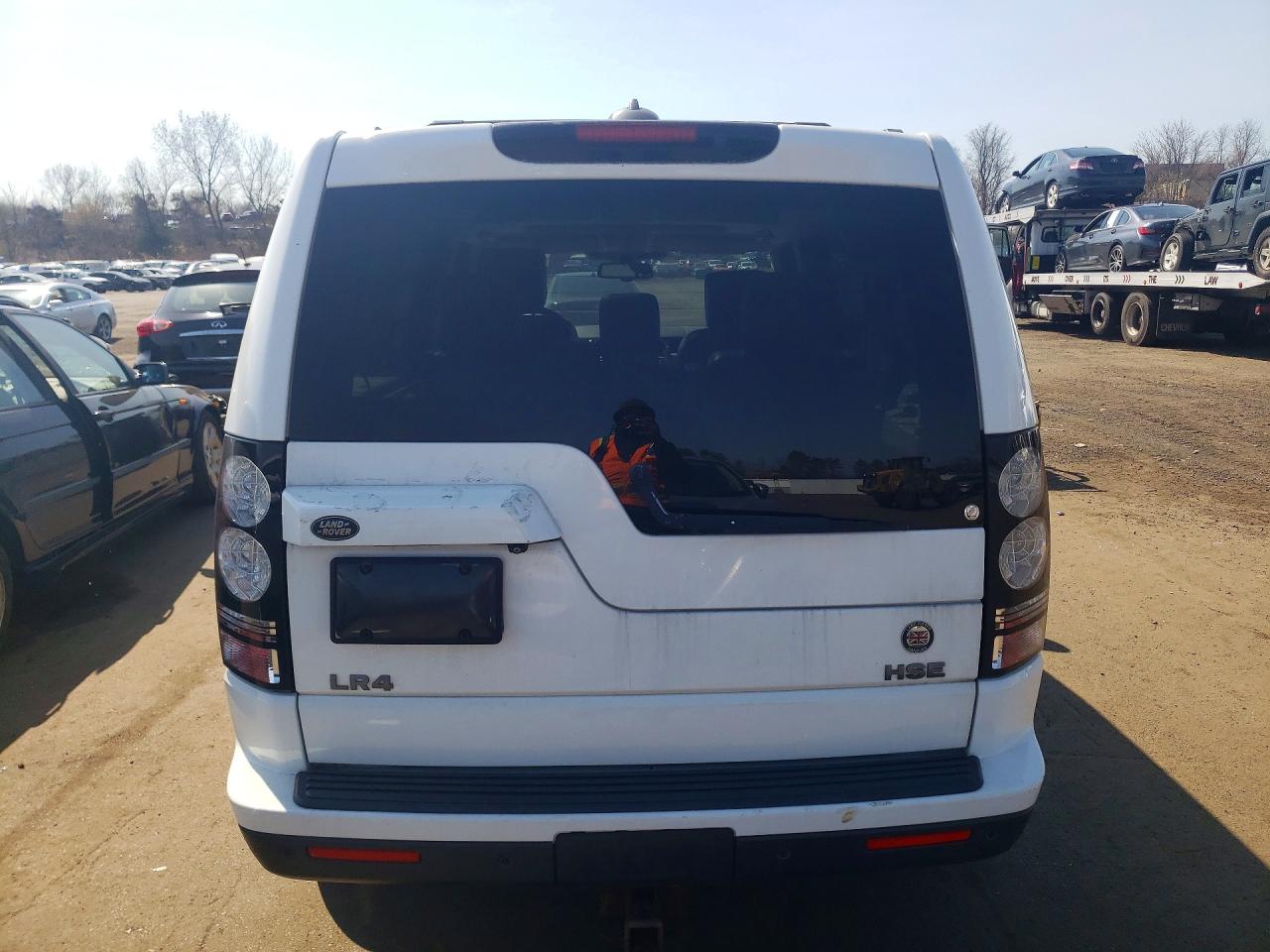 2014 Land Rover Lr4 Hse Luxury White vin: SALAK2V62EA702323