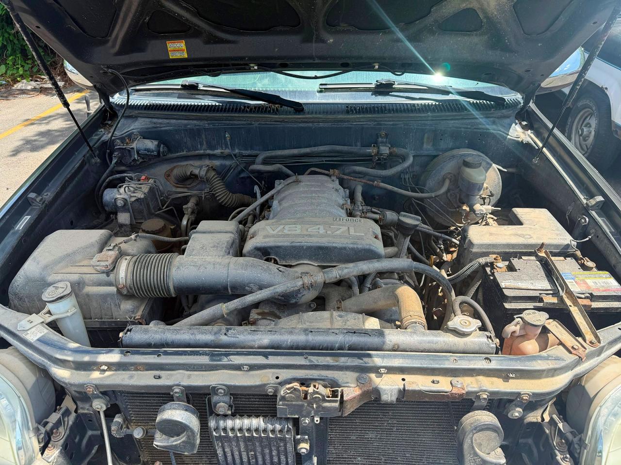 2003 Toyota Tundra Sr5 Gray vin: 5TBBT44183S394299