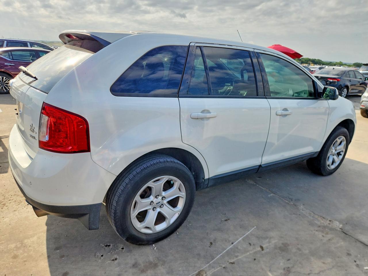 2013 Ford Edge Sel White vin: 2FMDK3JC5DBA07936