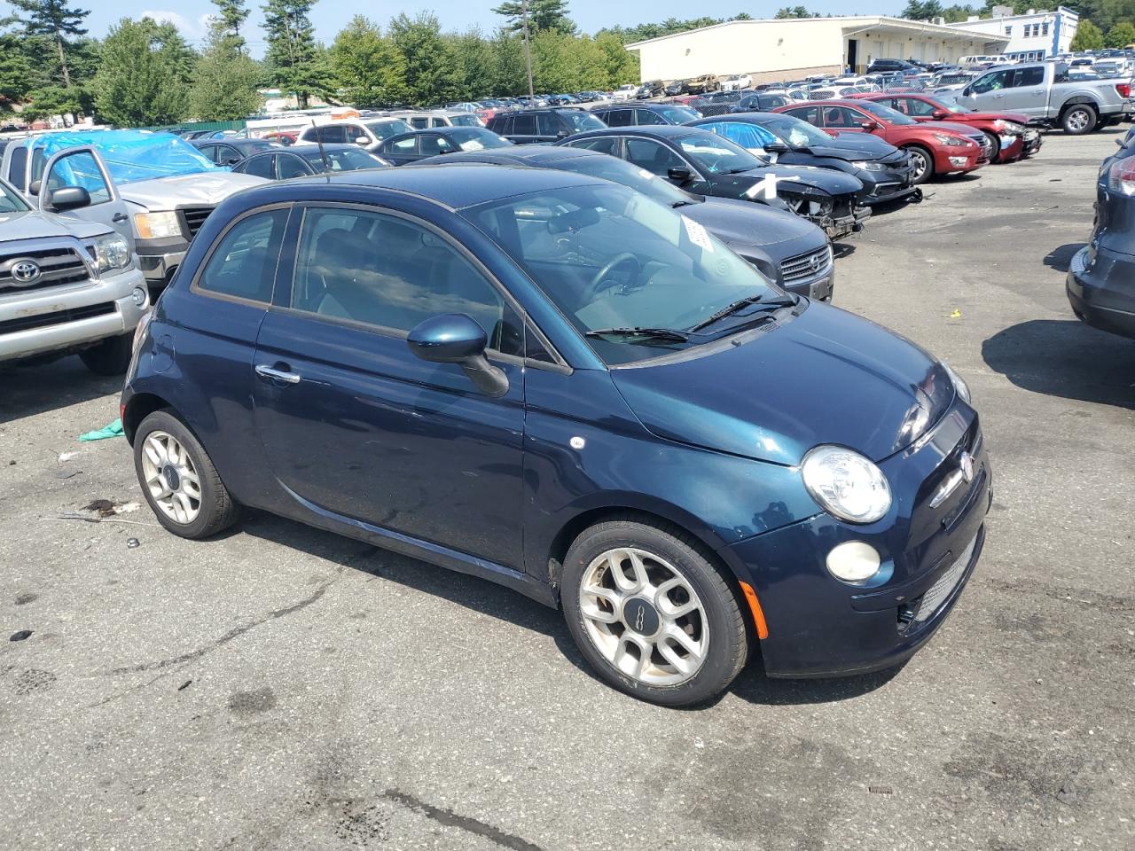 2015 Fiat 500 Pop   Blue vin: 3C3CFFAR2FT570366