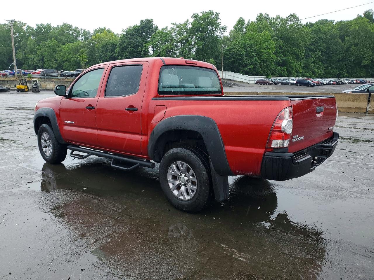 2009 Toyota Tacoma Double Cab Prerunner Red vin: 3TMJU62N99M077691
