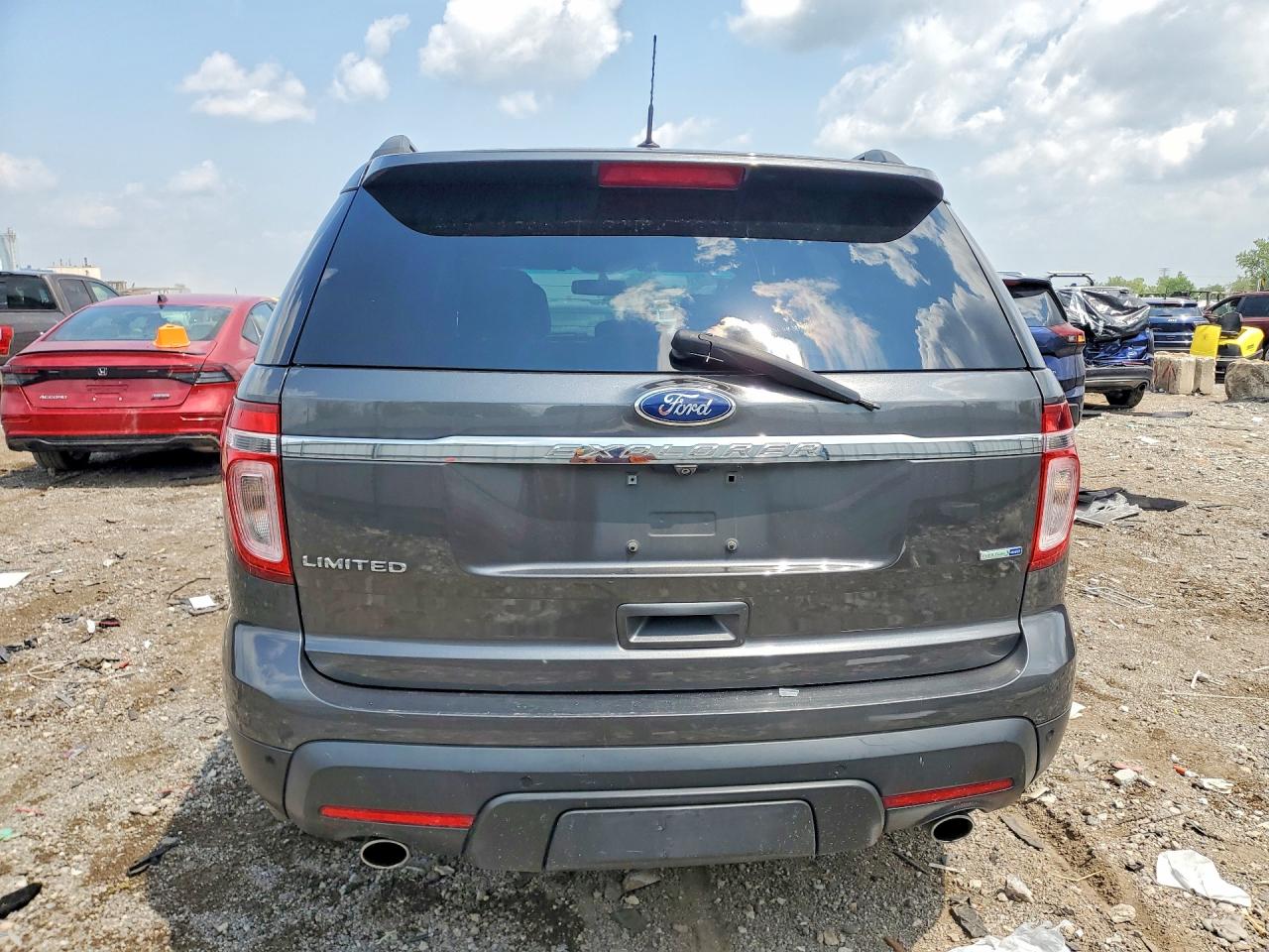 2015 Ford Explorer Limited Gray vin: 1FM5K8F86FGC14952