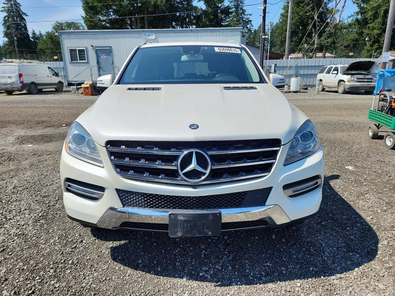 2012 Mercedes-benz Ml 350 4matic White vin: 4JGDA5HB7CA069411