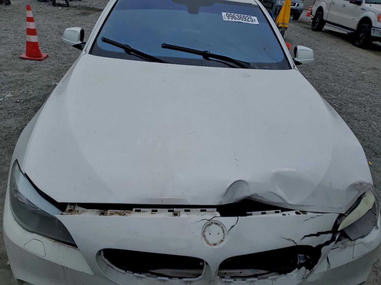 2013 Bmw 550 I White vin: WBAFR9C55DDX81105