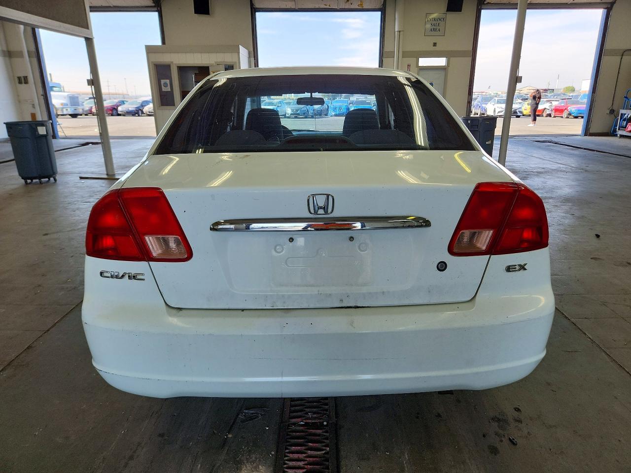 2002 Honda Civic Ex White vin: 2HGES26712H590421