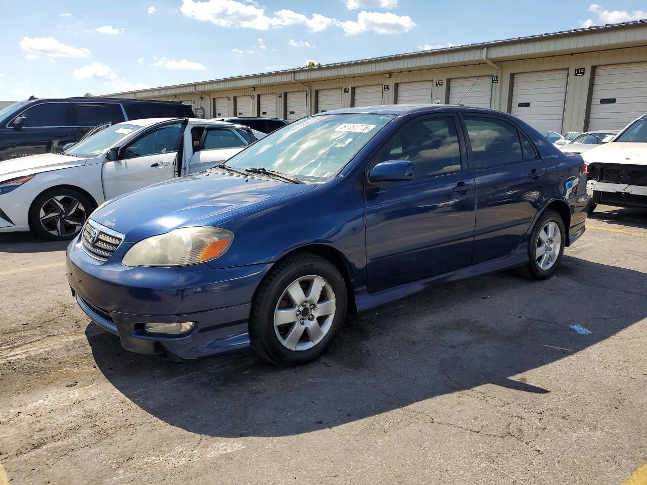 2008 Toyota Corolla S Blue vin: 2T1BR32E18C857289