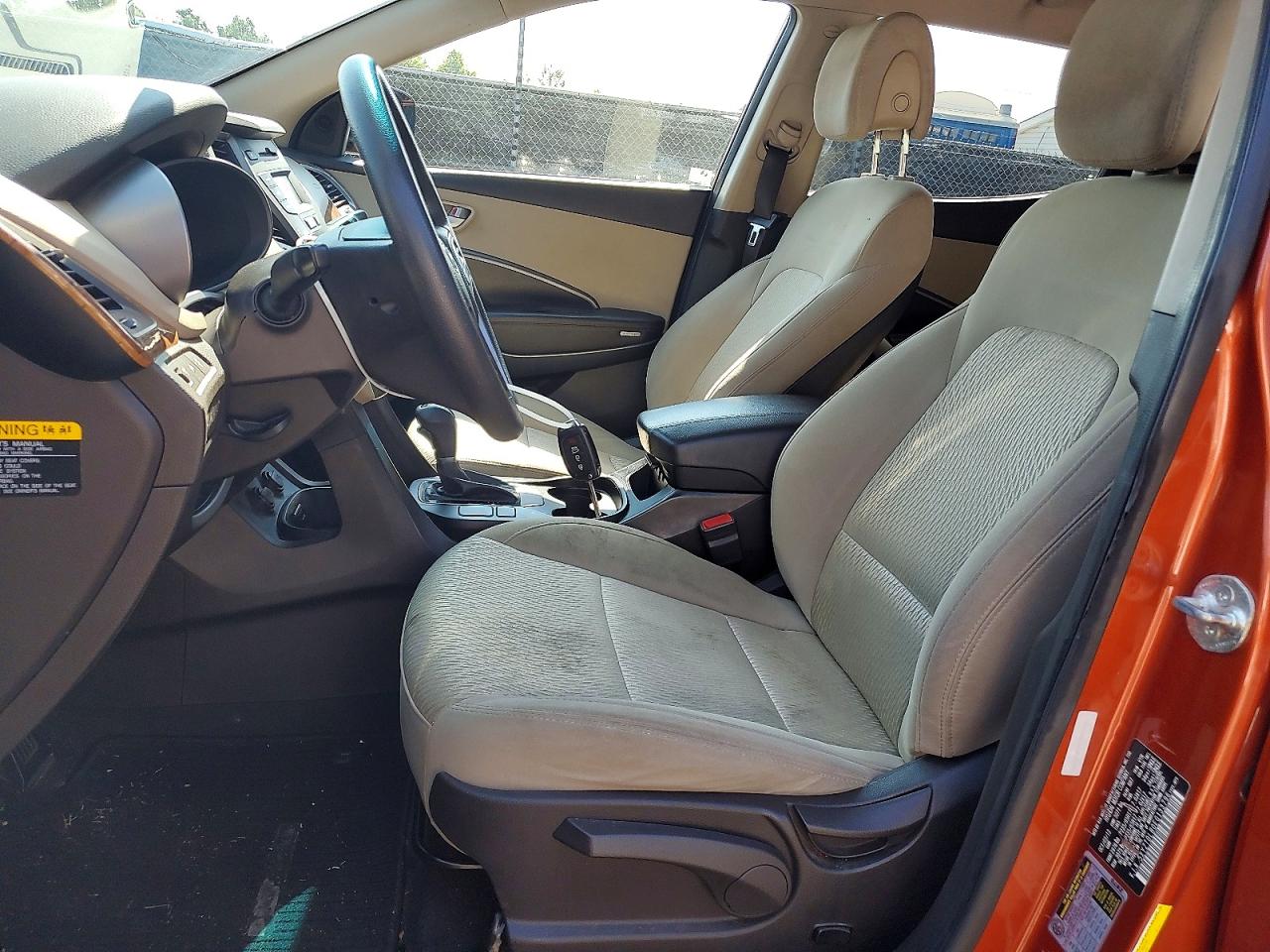 2014 Hyundai Santa Fe Sport 2.4l Orange vin: 5XYZTDLB0EG133796