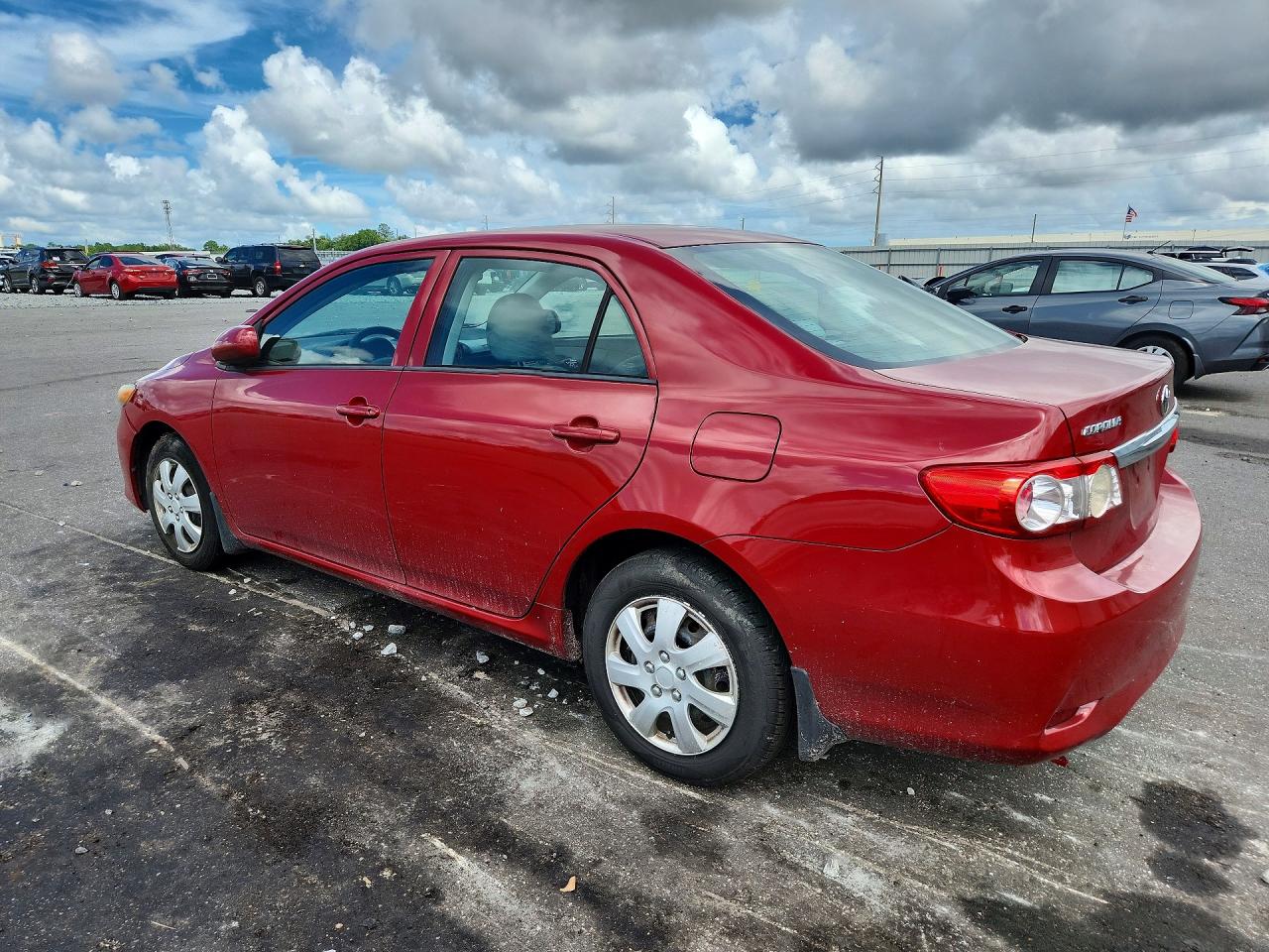 2013 Toyota Corolla L Red vin: 2T1BU4EE4DC964346