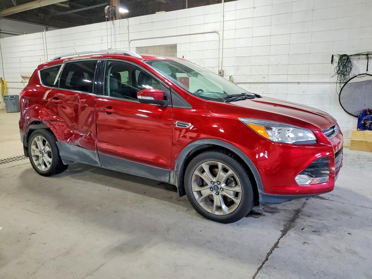 2015 Ford Escape Titanium Red vin: 1FMCU9JX1FUB49340
