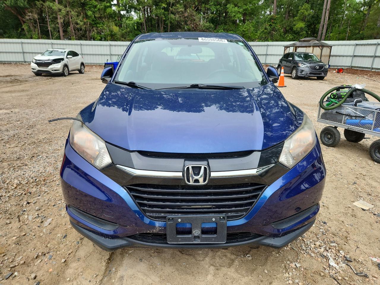 2017 Honda Hr-v Lx Blue vin: 3CZRU5H39HG701774